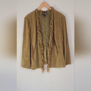 Norton McNaughton Brown Fringe Women's Blazer